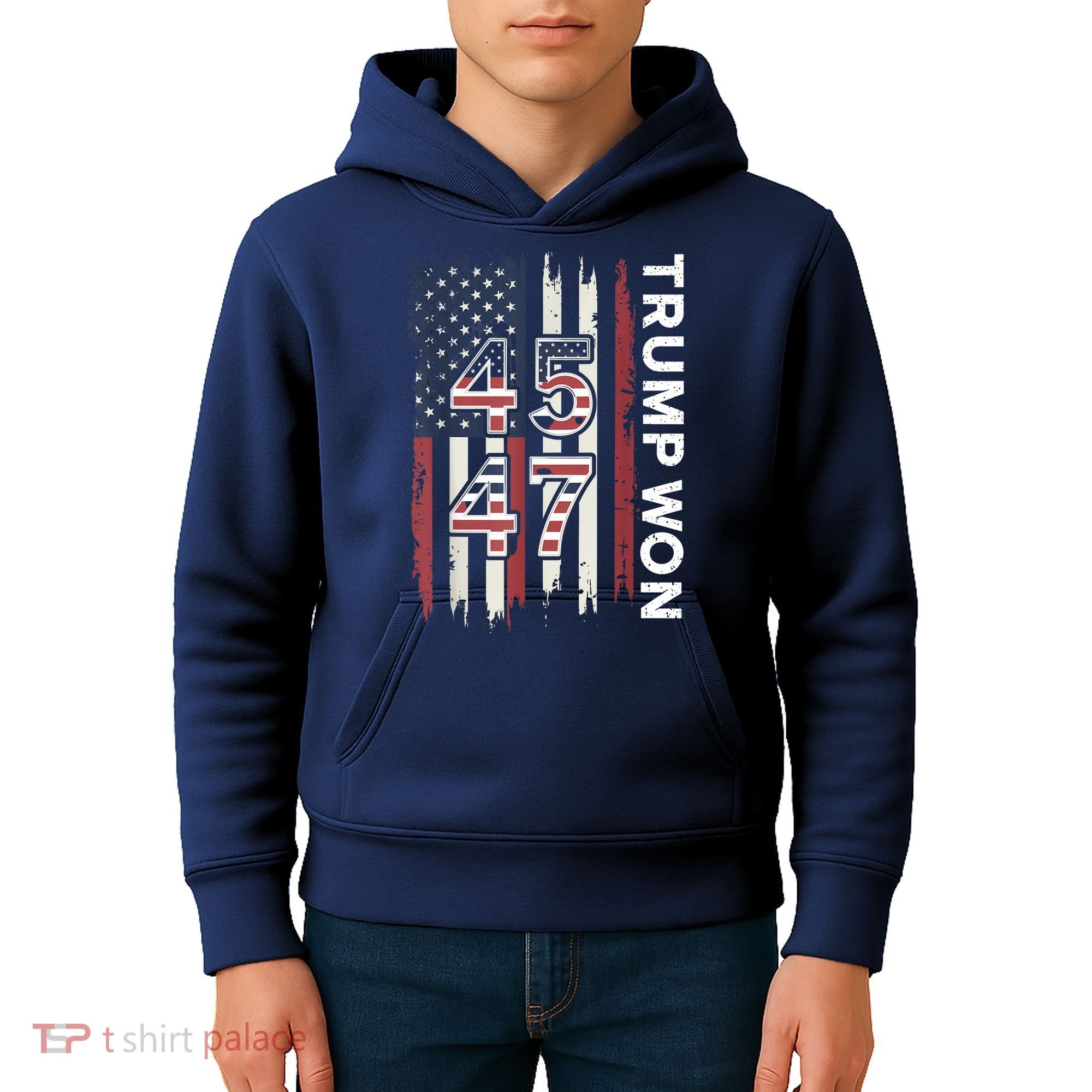Trump Won 45 47 Kids Hoodie