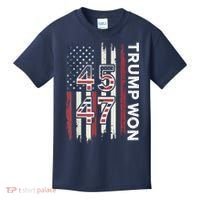 Trump Won 45 47 Kids T-Shirt thumb 0