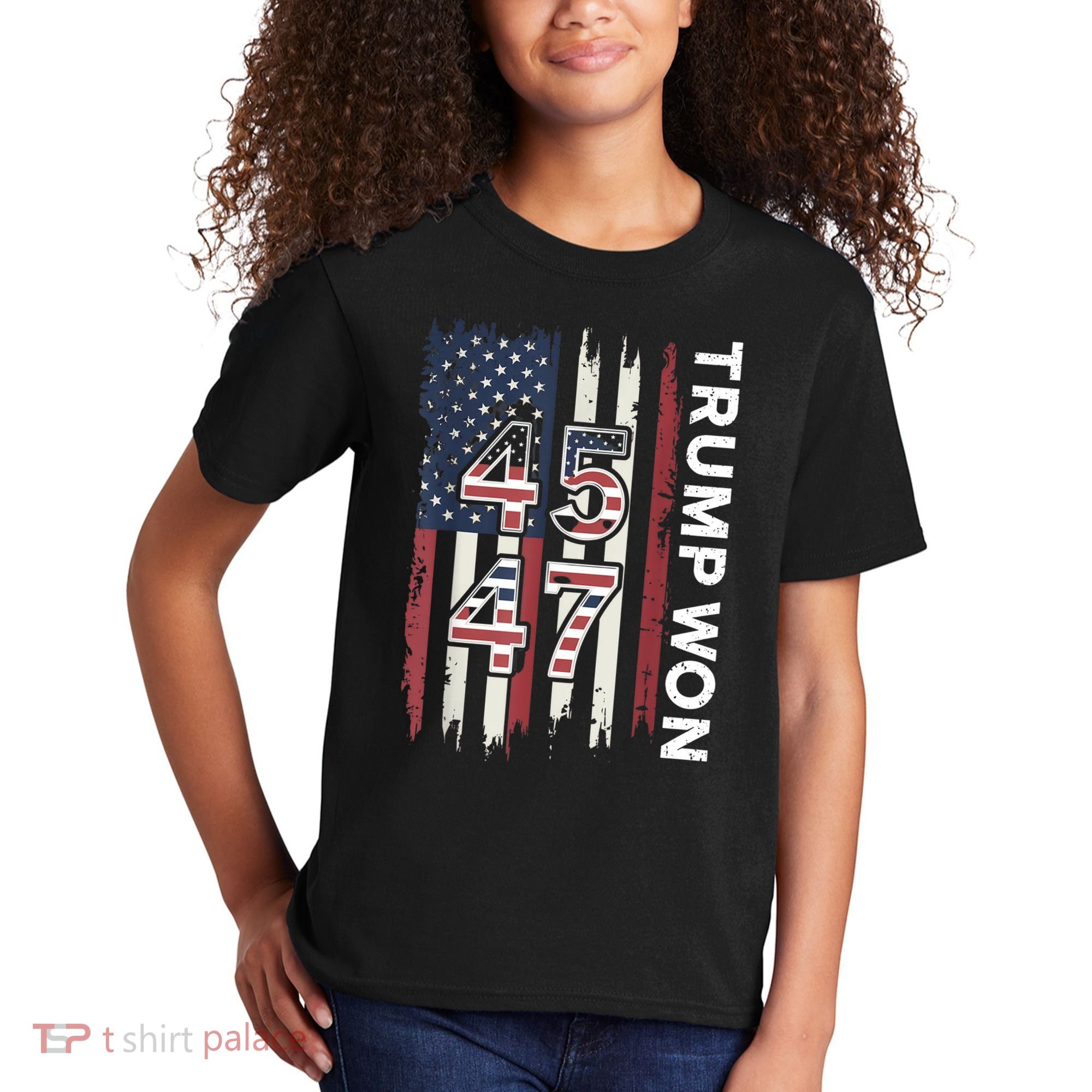 Trump Won 45 47 Kids T-Shirt