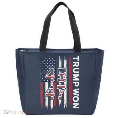 Trump Won 45 47 Tote Bag