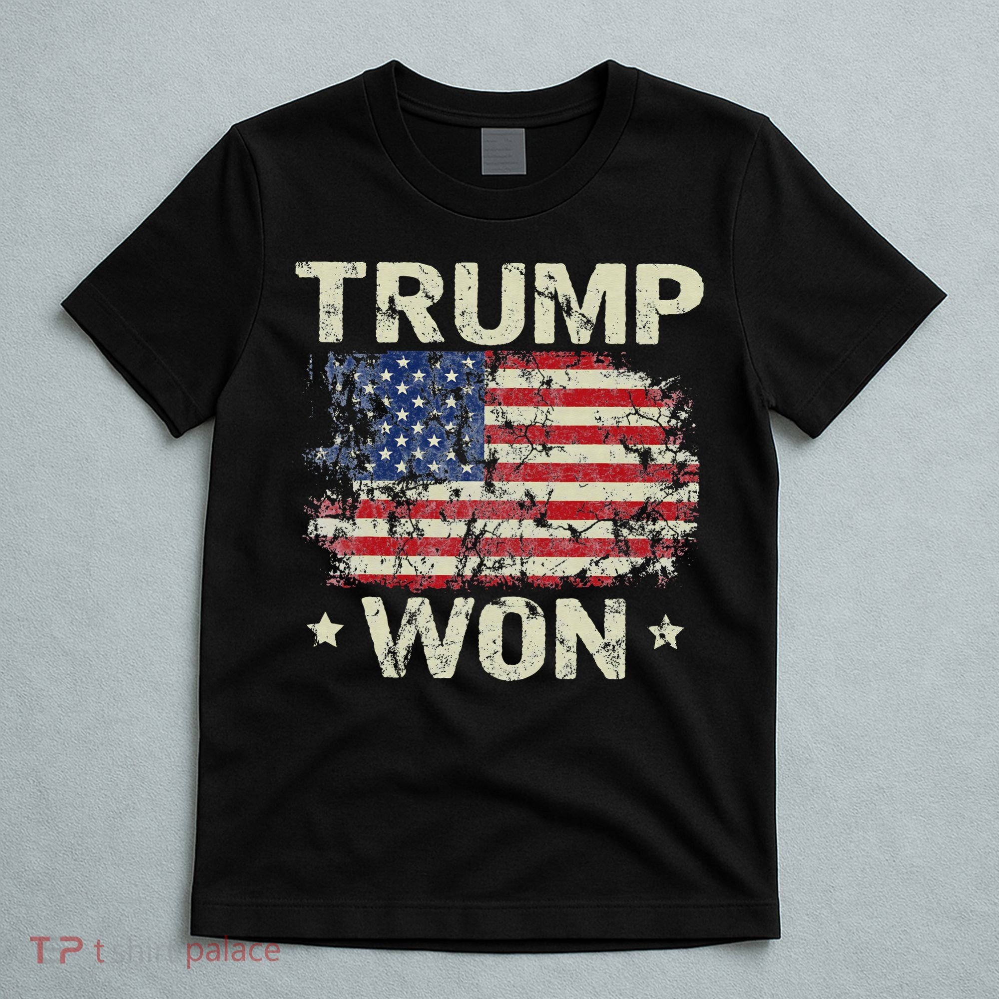 Trump Won 4th of July American Flag T-Shirt
