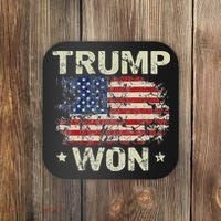 Trump Won 4th of July American Flag Coaster thumb 0