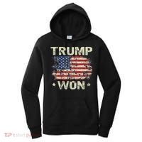 Trump Won 4th of July American Flag Women's Hoodie thumb 0