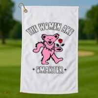 The Women Are Dancing Bear Smarter Golf Towel thumb 1