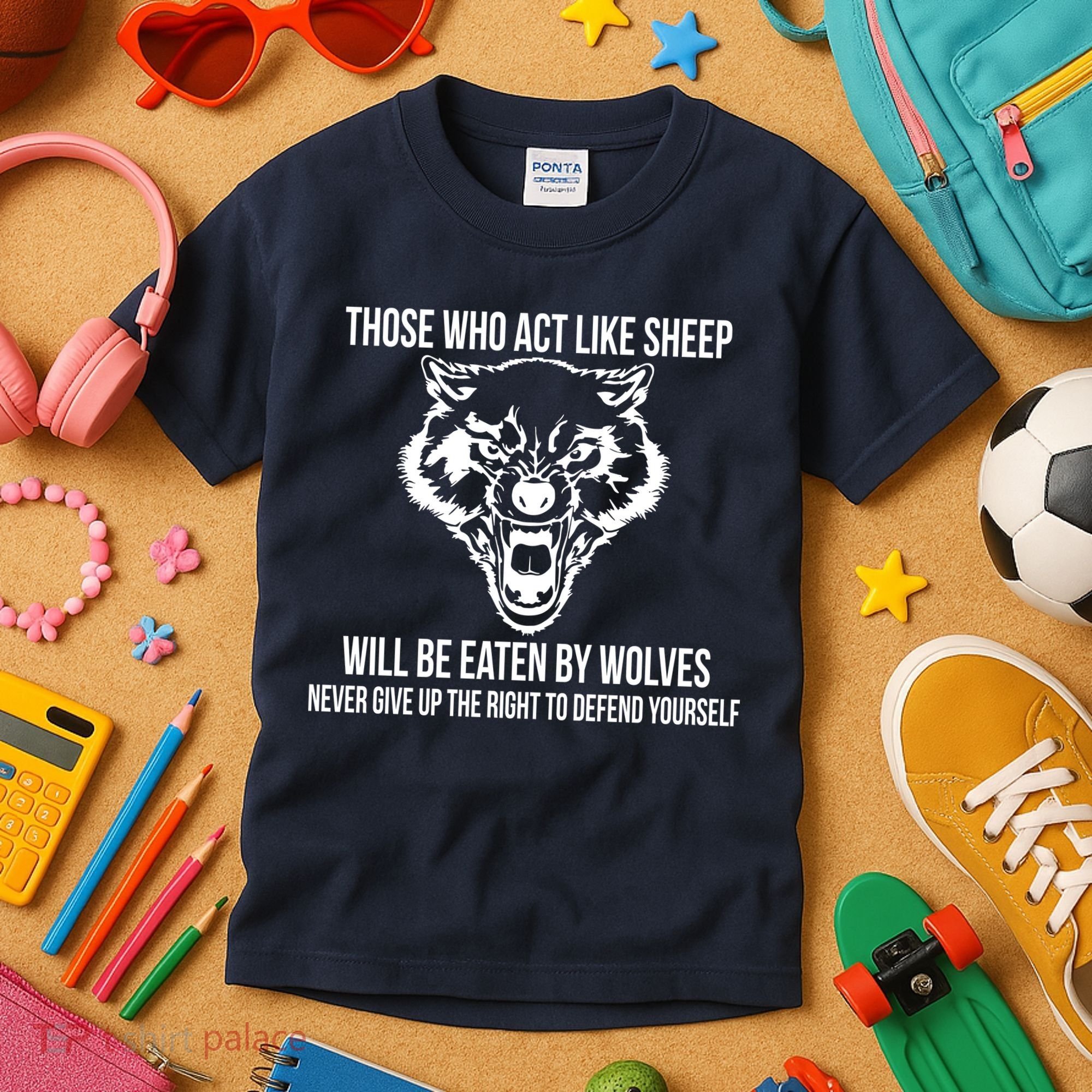 Those Who Act Like Sheep Eaten By Wolves Kids T-Shirt