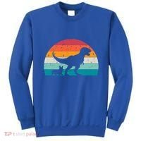 Trex Walking A Dog Funny Pembroke Welsh Corgi Lover Dog Dad Gift Sweatshirt thumb 0