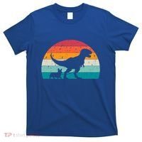 Trex Walking A Dog Funny Pembroke Welsh Corgi Lover Dog Dad Gift T-Shirt thumb 0