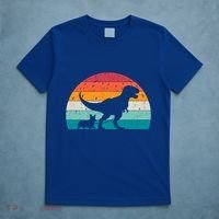 Trex Walking A Dog Funny Pembroke Welsh Corgi Lover Dog Dad Gift T-Shirt thumb 5