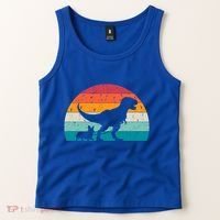 Trex Walking A Dog Funny Pembroke Welsh Corgi Lover Dog Dad Gift Tank Top thumb 2
