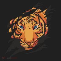 Tiger Wild Animal Ripped Women's Sweatshirt thumb 2