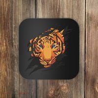 Tiger Wild Animal Ripped Coaster thumb 0