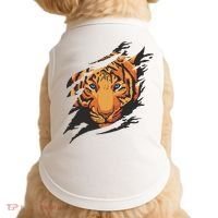 Tiger Wild Animal Ripped Doggie Tank thumb 0