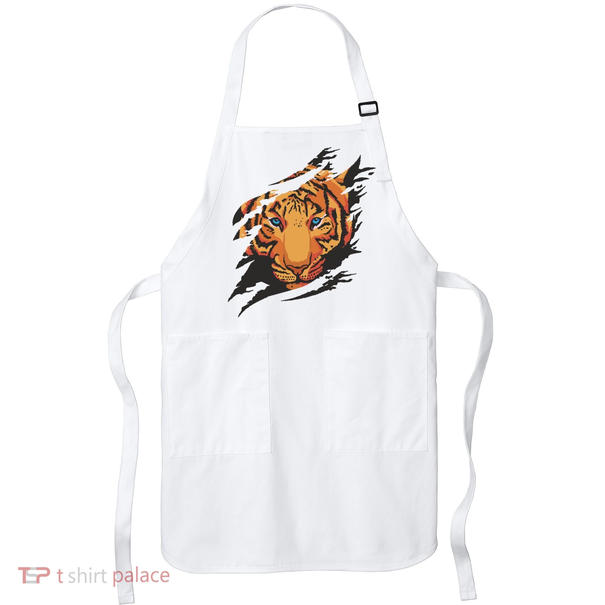 Tiger Wild Animal Ripped Apron