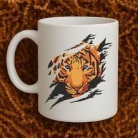 Tiger Wild Animal Ripped Coffee Mug thumb 2