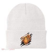 Tiger Wild Animal Ripped Beanie thumb 0