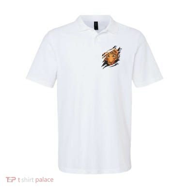 Tiger Wild Animal Ripped Polo