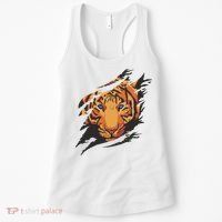 Tiger Wild Animal Ripped Women's Tank Top thumb 0