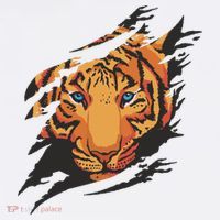 Tiger Wild Animal Ripped Baby Bodysuit thumb 2