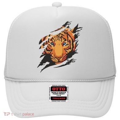 Tiger Wild Animal Ripped Hat