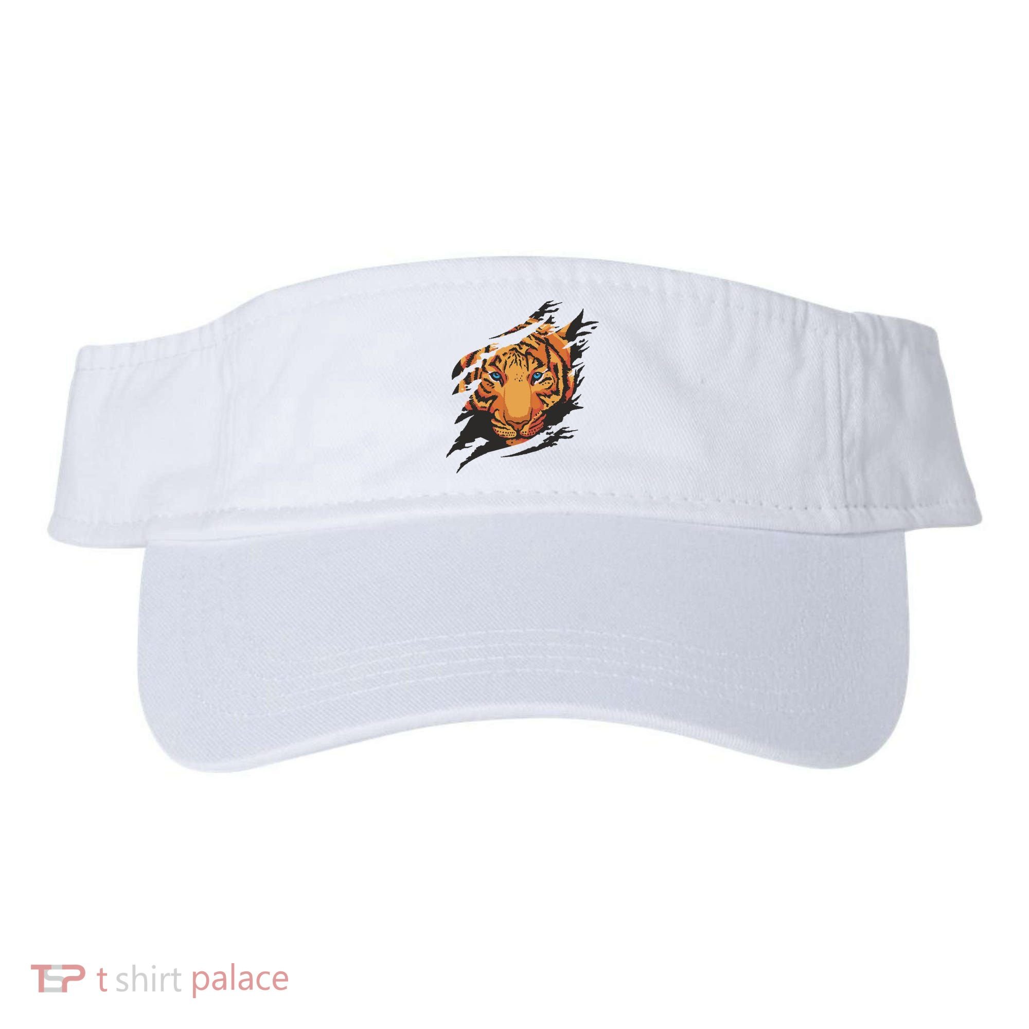 Tiger Wild Animal Ripped Visor