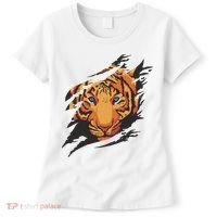 Tiger Wild Animal Ripped Women's T-Shirt thumb 0