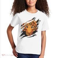 Tiger Wild Animal Ripped Kids T-Shirt thumb 2