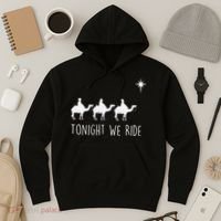 Three Wise and the North Star Tonight We Ride Christmas  Hoodie thumb 3