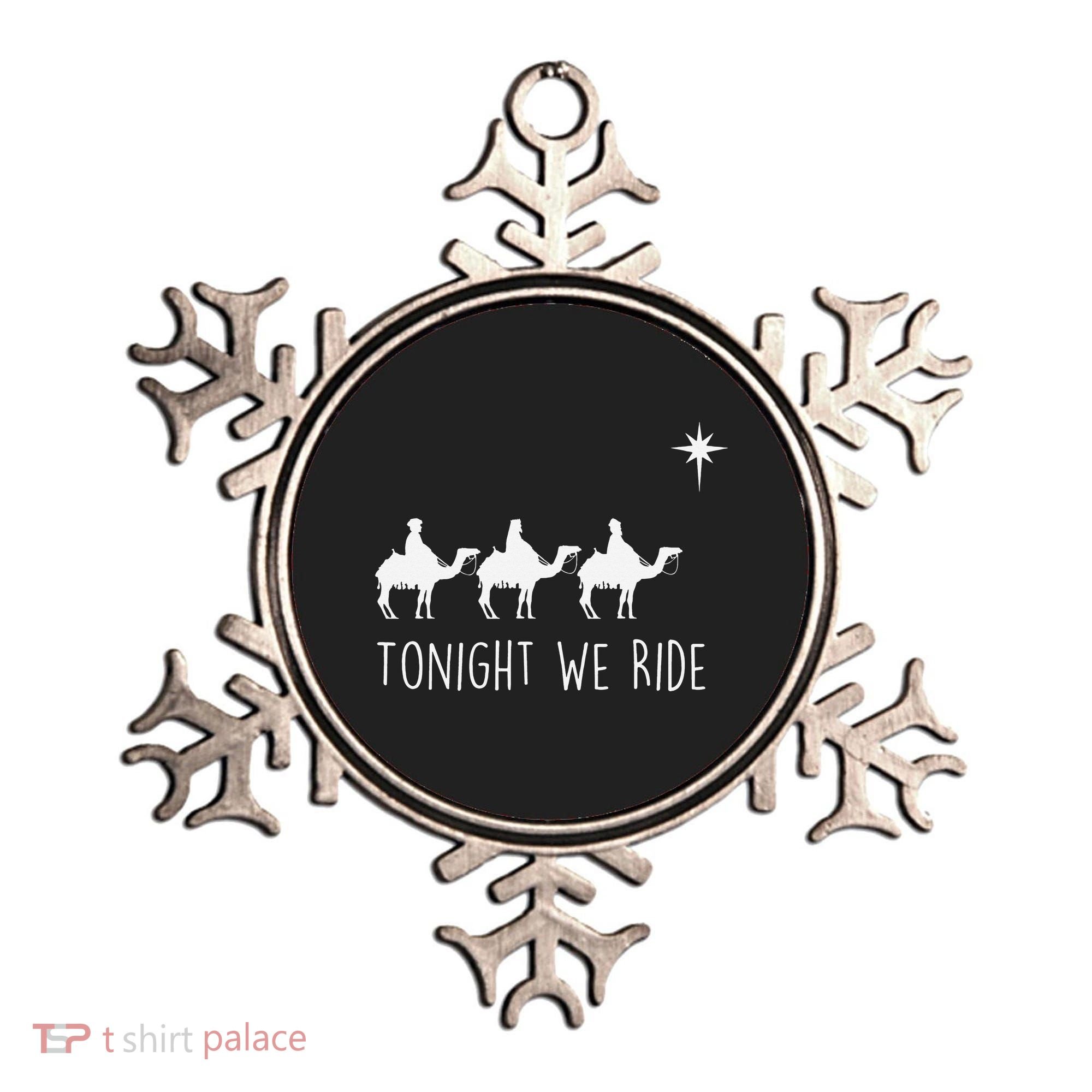 Three Wise and the North Star Tonight We Ride Christmas  Ornament
