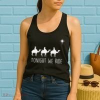 Three Wise and the North Star Tonight We Ride Christmas  Women's Tank Top thumb 2