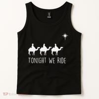 Three Wise and the North Star Tonight We Ride Christmas  Tank Top thumb 2