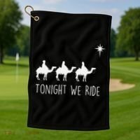 Three Wise and the North Star Tonight We Ride Christmas  Golf Towel thumb 1