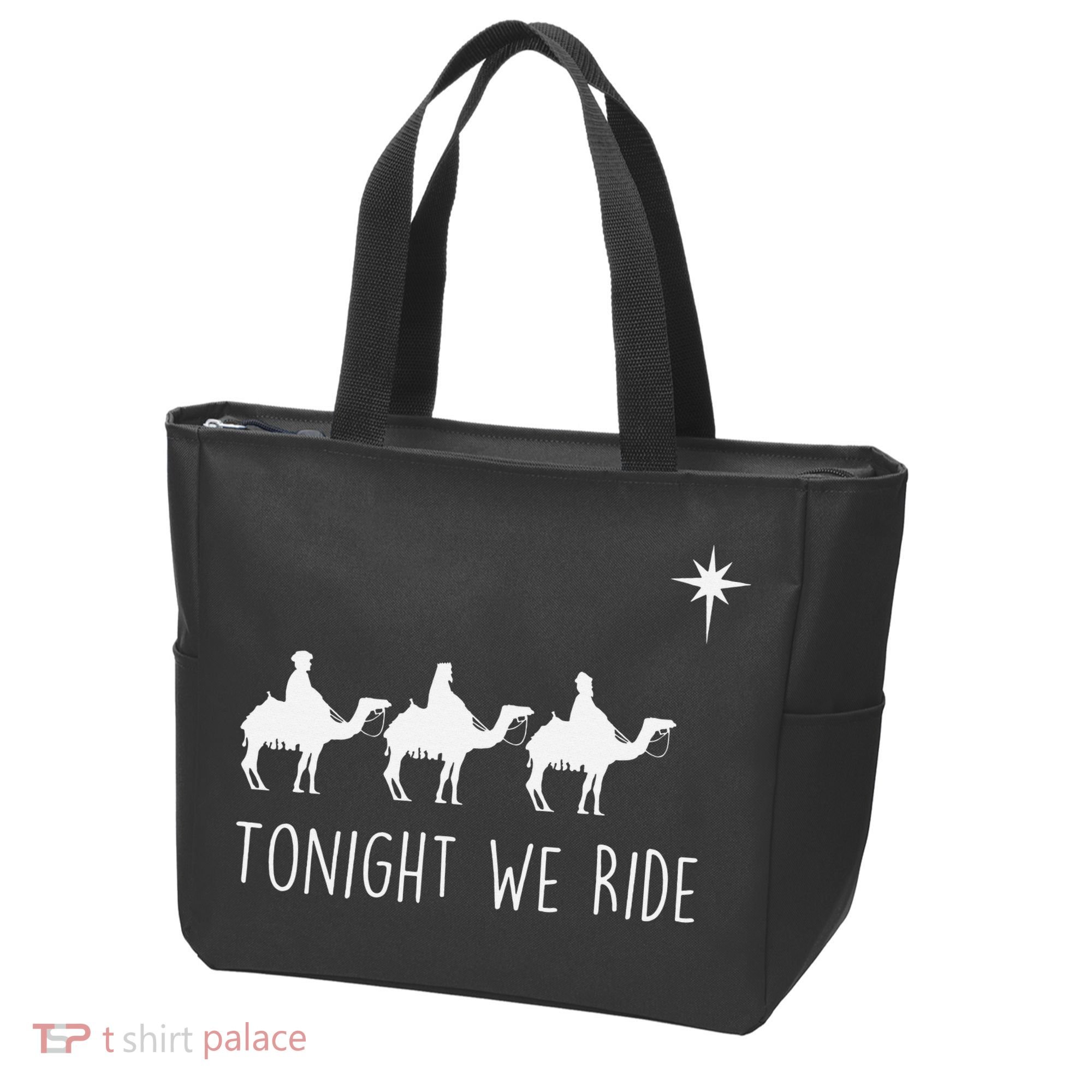 Three Wise and the North Star Tonight We Ride Christmas  Tote Bag