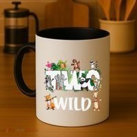 Two Wild Animals Safari 2 Years Jungle 2nd Second Birthday Coffee Mug thumb 4