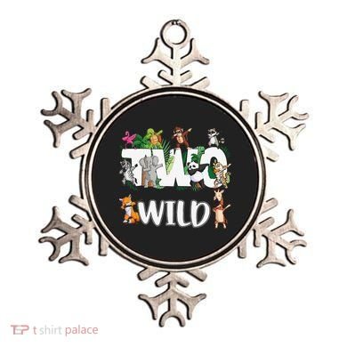 Two Wild Animals Safari 2 Years Jungle 2nd Second Birthday Ornament