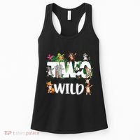Two Wild Animals Safari 2 Years Jungle 2nd Second Birthday Women's Tank Top thumb 0