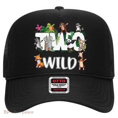 Two Wild Animals Safari 2 Years Jungle 2nd Second Birthday Hat