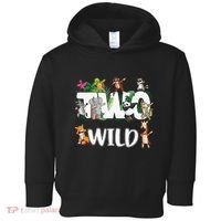 Two Wild Animals Safari 2 Years Jungle 2nd Second Birthday Toddler Hoodie thumb 0