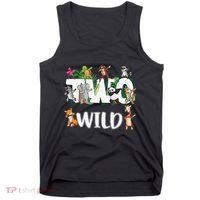 Two Wild Animals Safari 2 Years Jungle 2nd Second Birthday Tank Top thumb 0