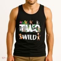 Two Wild Animals Safari 2 Years Jungle 2nd Second Birthday Tank Top thumb 3