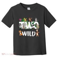 Two Wild Animals Safari 2 Years Jungle 2nd Second Birthday Toddler T-Shirt thumb 0