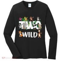 Two Wild Animals Safari 2 Years Jungle 2nd Second Birthday Women's Long Sleeve Shirt thumb 0