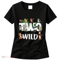 Two Wild Animals Safari 2 Years Jungle 2nd Second Birthday Women's T-Shirt thumb 0