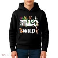 Two Wild Animals Safari 2 Years Jungle 2nd Second Birthday Kids Hoodie thumb 4