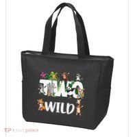 Two Wild Animals Safari 2 Years Jungle 2nd Second Birthday Tote Bag thumb 3
