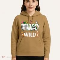 Two Wild Animals Safari 2 Years Jungle 2nd Second Birthday Hoodie thumb 5