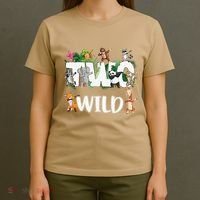 Two Wild Animals Safari 2 Years Jungle 2nd Second Birthday T-Shirt thumb 4