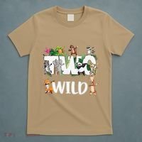 Two Wild Animals Safari 2 Years Jungle 2nd Second Birthday T-Shirt thumb 5
