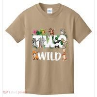 Two Wild Animals Safari 2 Years Jungle 2nd Second Birthday Kids T-Shirt thumb 0