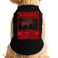 Tarantula Warning Arachnid Hairy Spiders Entomologist Doggie Tank thumb 0