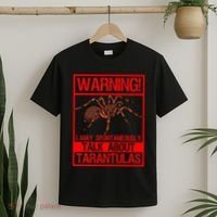 Tarantula Warning Arachnid Hairy Spiders Entomologist T-Shirt thumb 2